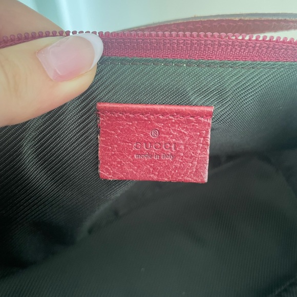 SOLD 🥰 Gucci GG Canvas Beige/Pink Boat Pochette - Picture 6 of 12